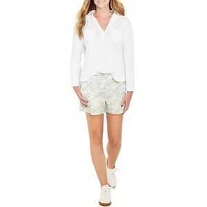 NWT Vineyard Vines Pull On Everyday Shorts Women's Size L Camo Pina Colada